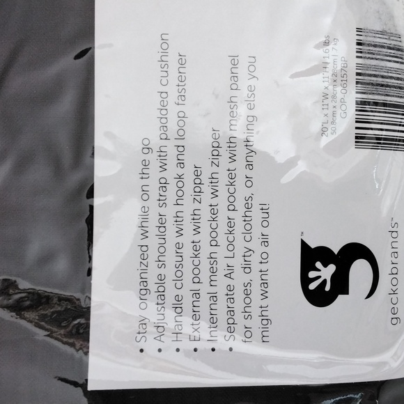 Gecko Brands Endurance Duffle Bag NWT! - Picture 4 of 8